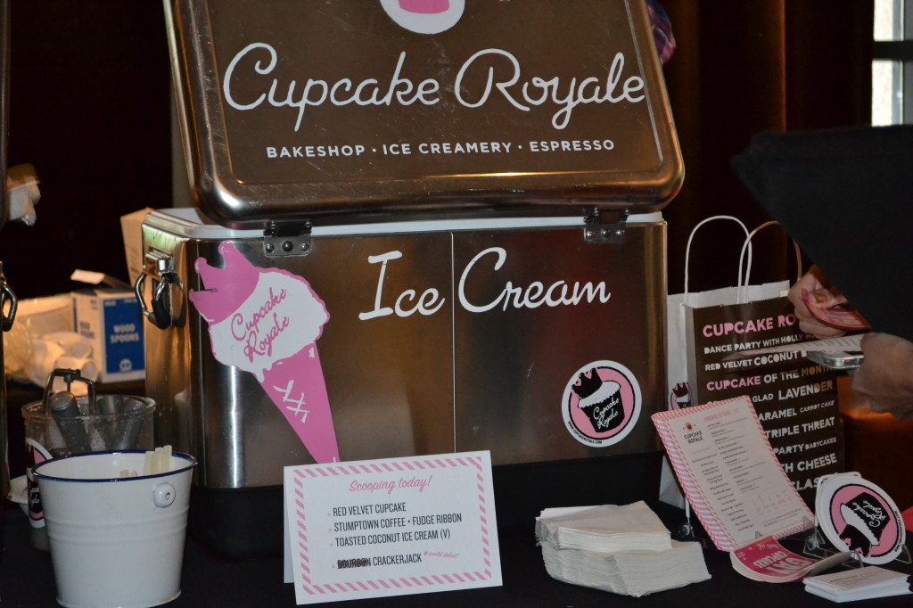We got delicious Cupcake Royale ice cream first thing. This is my kind of event :)